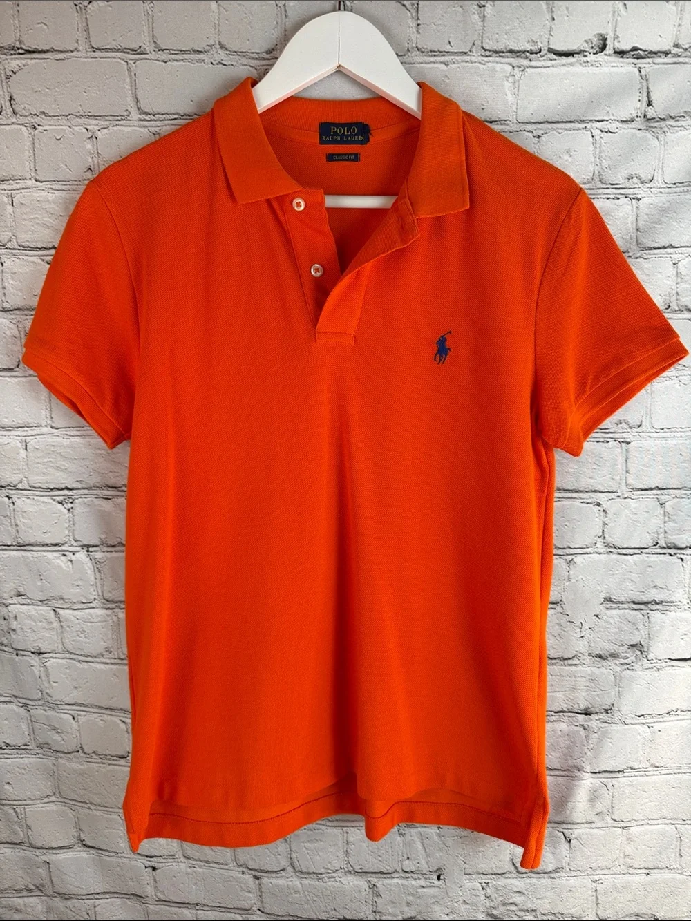 POLO RALPH LAUREN Orange Polo Shirt | Classic Prep | Golfcore | Resort Style | S